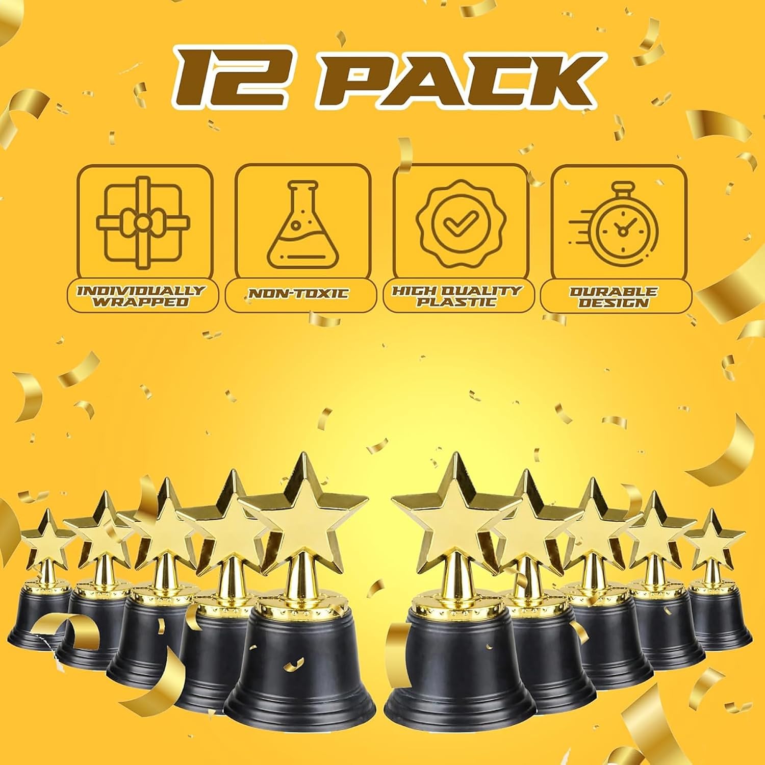 Thumbnail 2 de Bedwina Star Awards Trophy 4.5in Pack