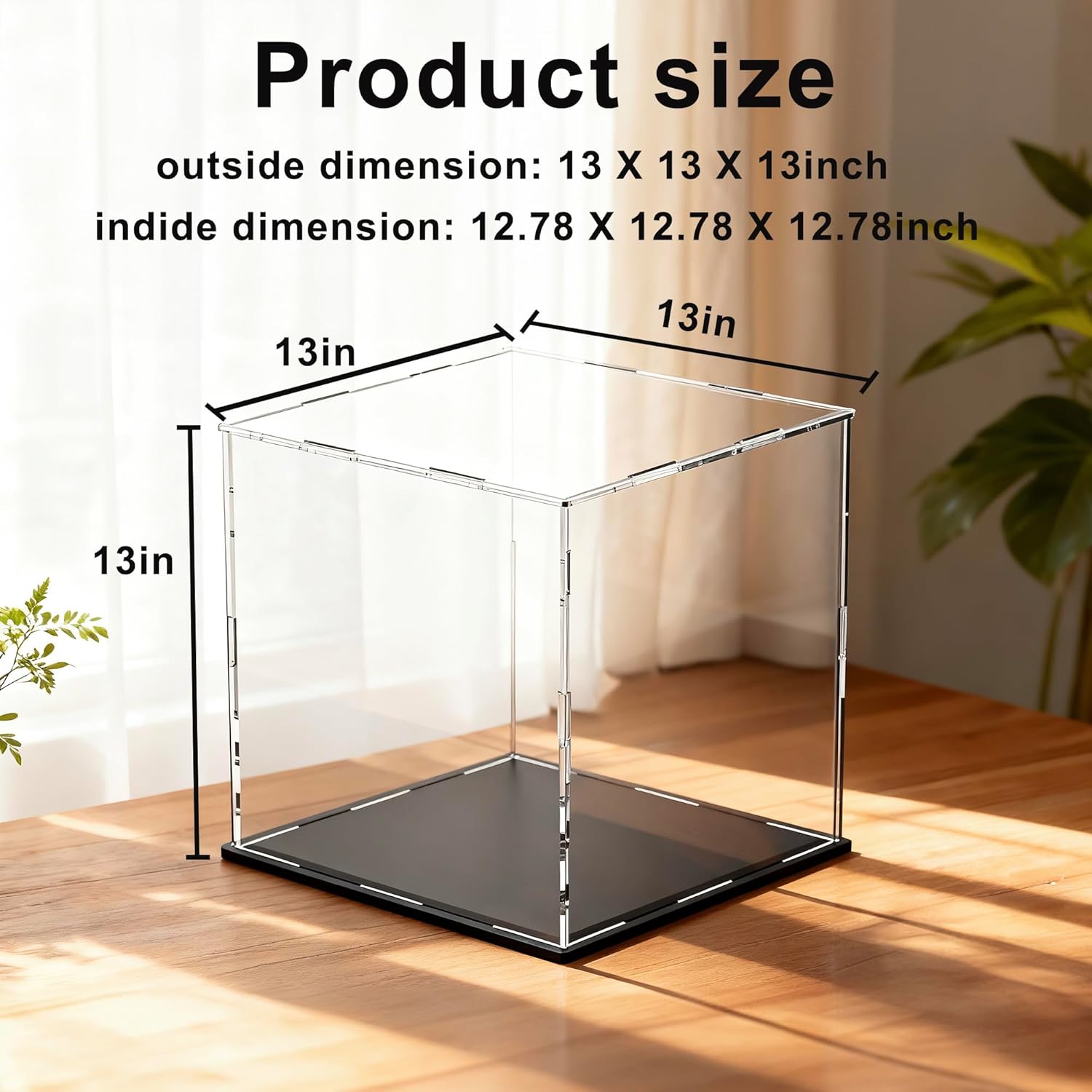 Thumbnail 1 de HOPEME Large Display Case: 13 inch Acrylic Display Box for Collectibles