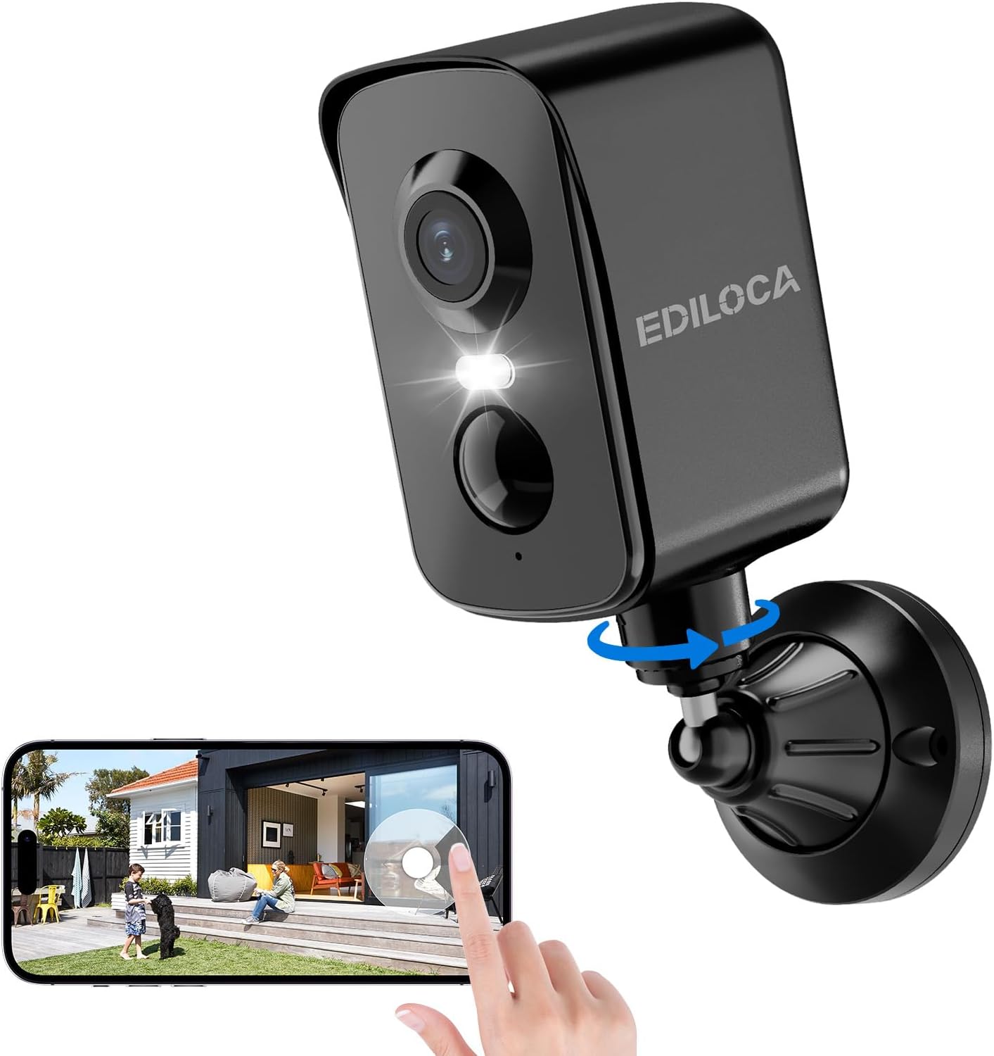 Detalle de Ediloca 2K Outdoor Wireless Security Camera