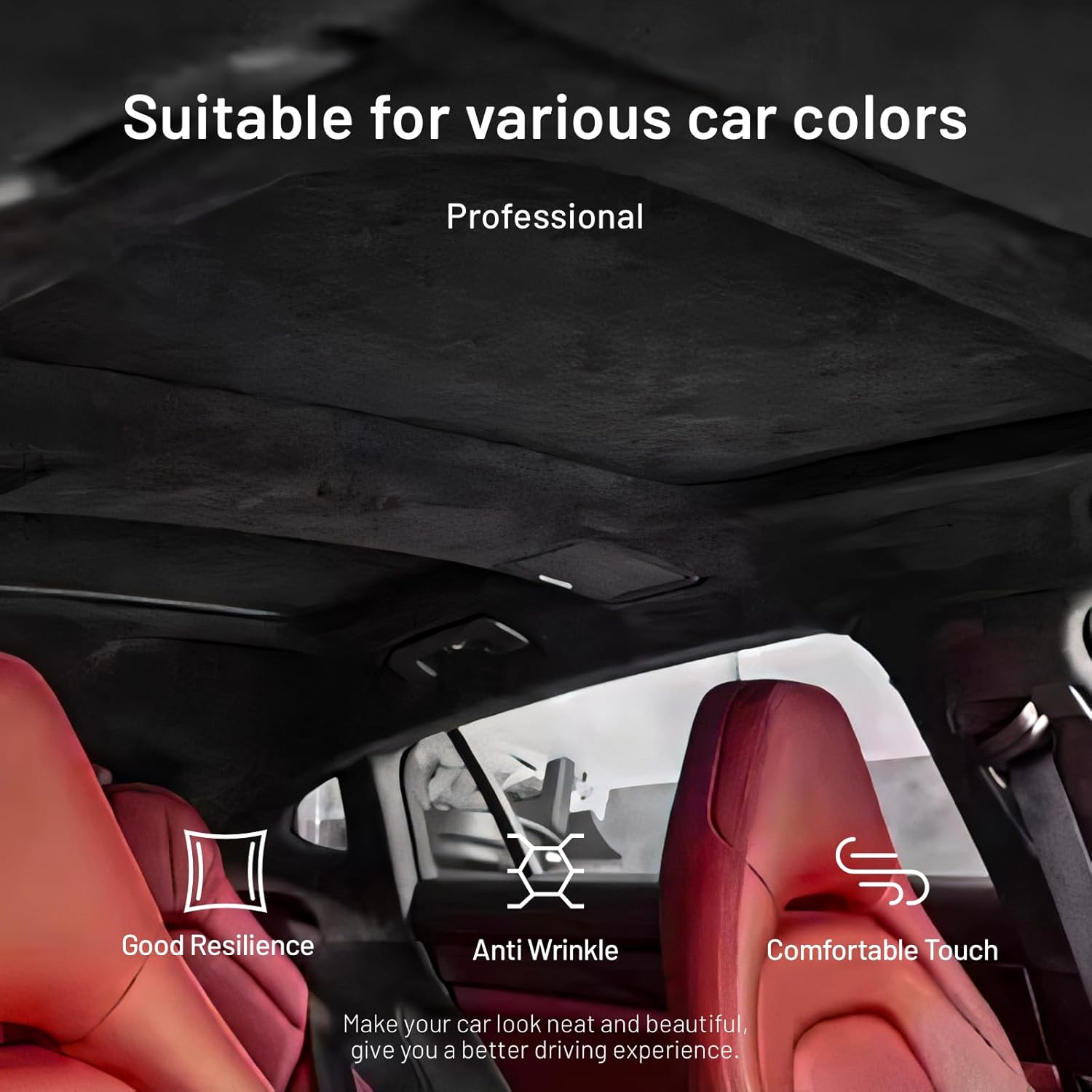 Thumbnail 5 de Babnecl Headliner 38" Suede Fabric