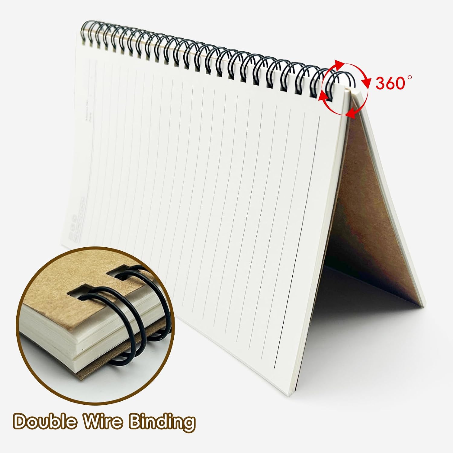 Detalle de ReePlan A5 Spiral Notebooks, 12-Pack, Ruled, 120 Pages