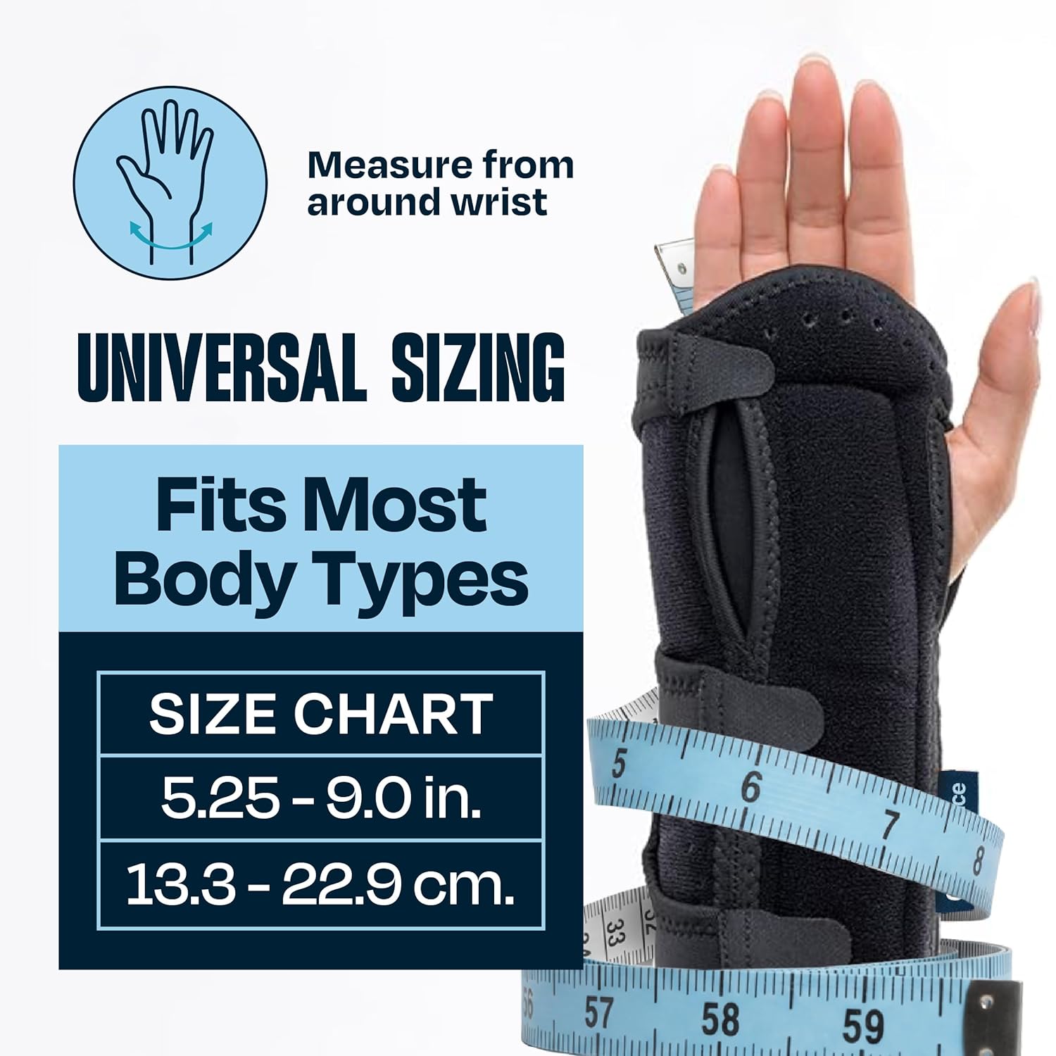 Detalle 2 de ComfyBrace Carpal Tunnel Wrist Brace, Pack of 2 🩹