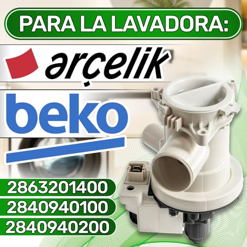 Thumbnail 1 de Bomba de desagüe para lavadora ONIX TECH 220/240V (compat. códigos 2863201400 y 2840940100/2840940200) con garantía 5 años