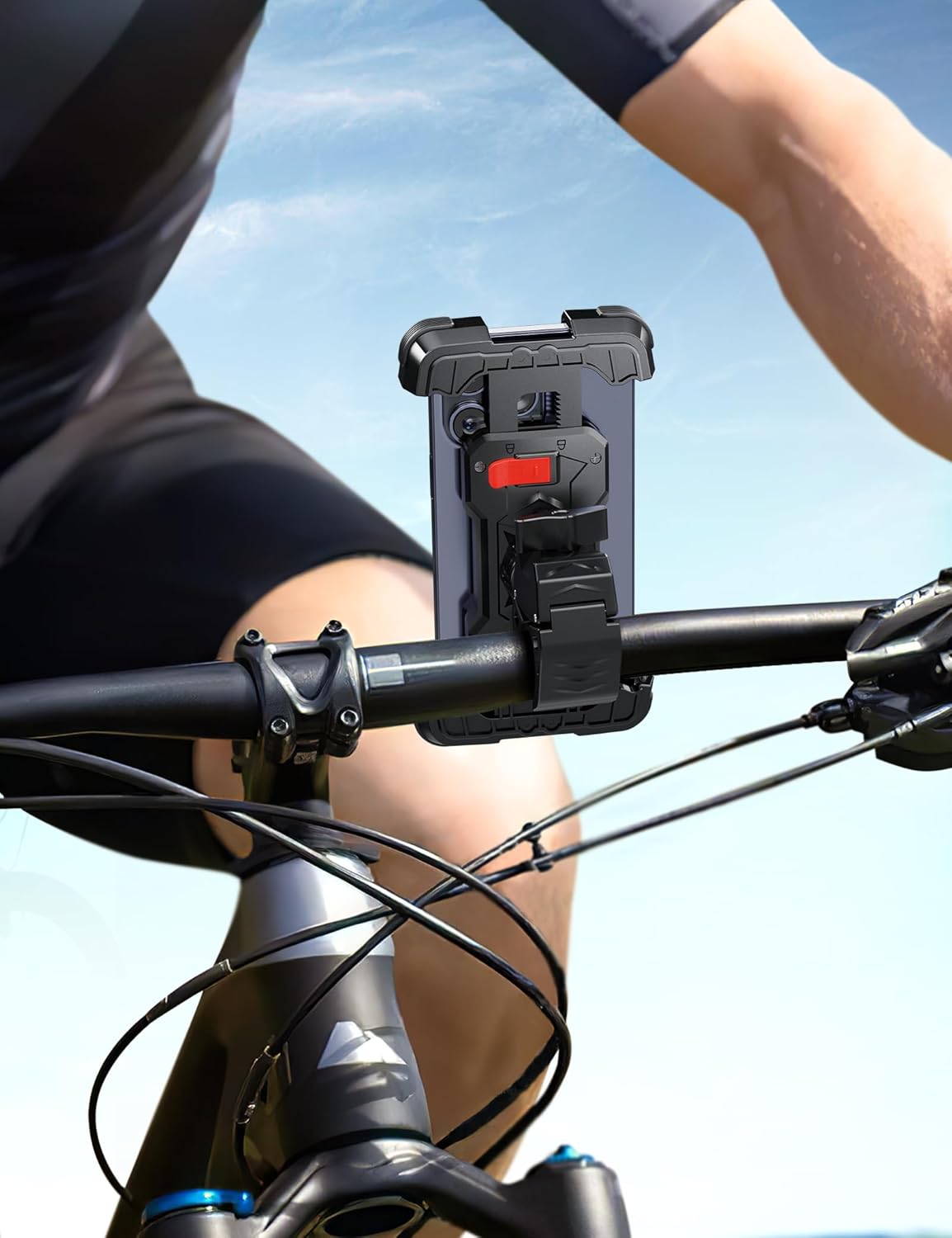 Detalle 2 de Grefay Handyhalterung Motorrad 360° für Smartphone