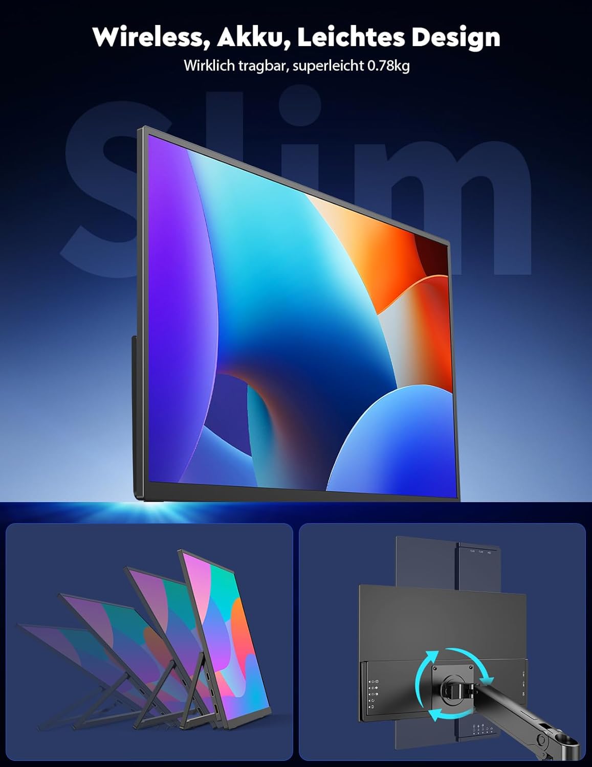 Thumbnail 6 de MAGICRAVEN Drahtloser Portable Monitor 15,6"