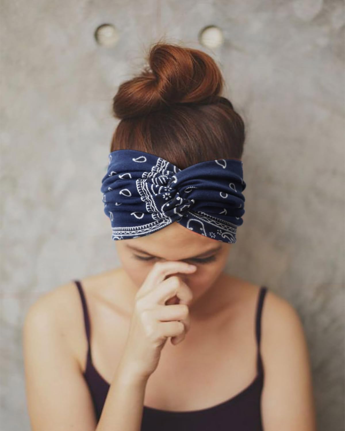 Thumbnail 4 de DRESHOW 8 Pack Turban Headbands for Women – Wide Vintage Head Wraps