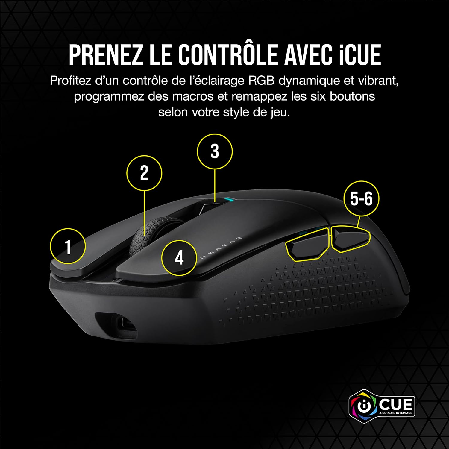 Thumbnail 3 de CORSAIR KATAR Elite Wireless 26 000 DPI 🖱