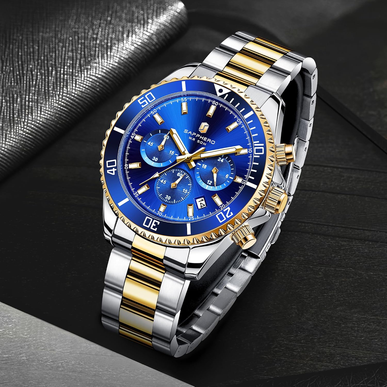Thumbnail 5 de SAPPHERO Reloj hombre cronógrafo 42 mm