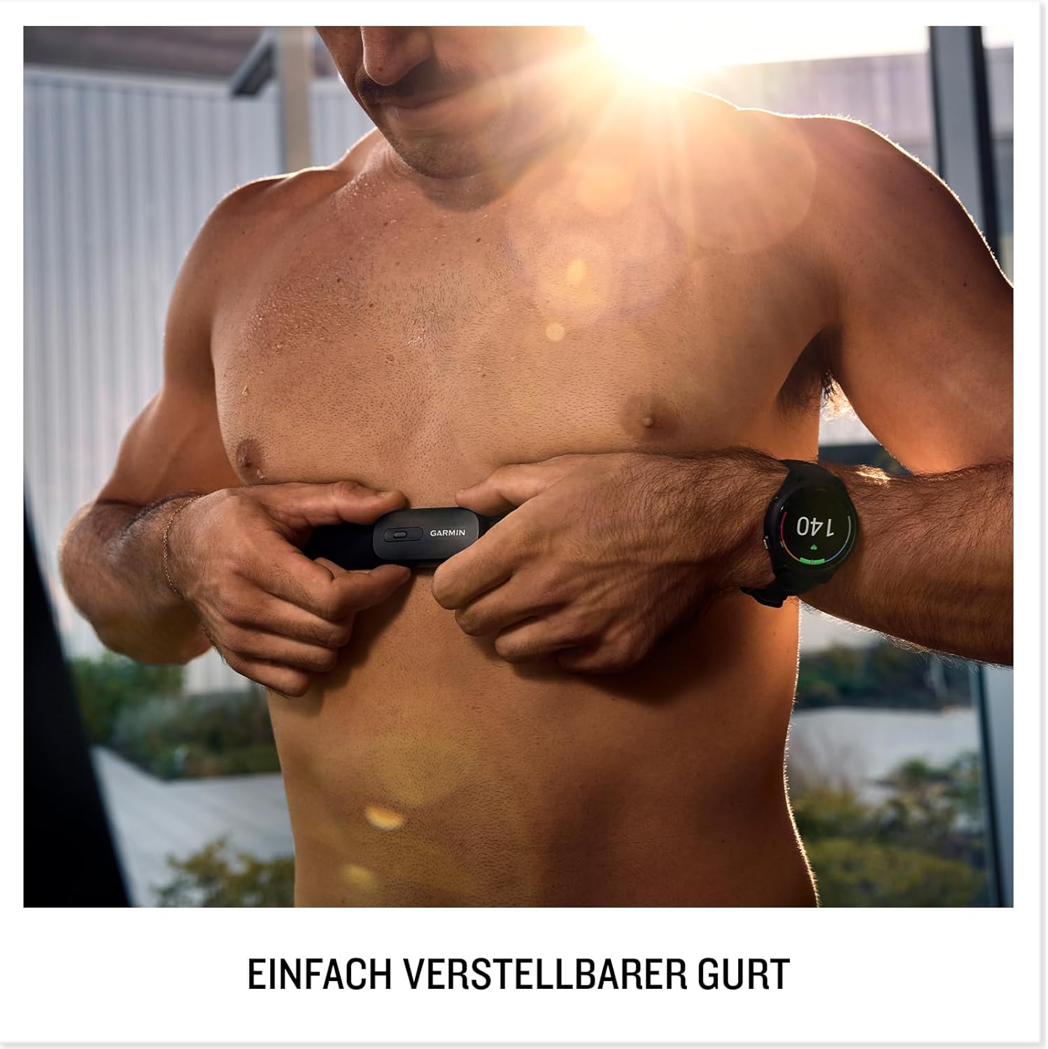 Detalle 2 de Garmin HRM 200 Brustgurt M‑XL 1 Jahr Batterie