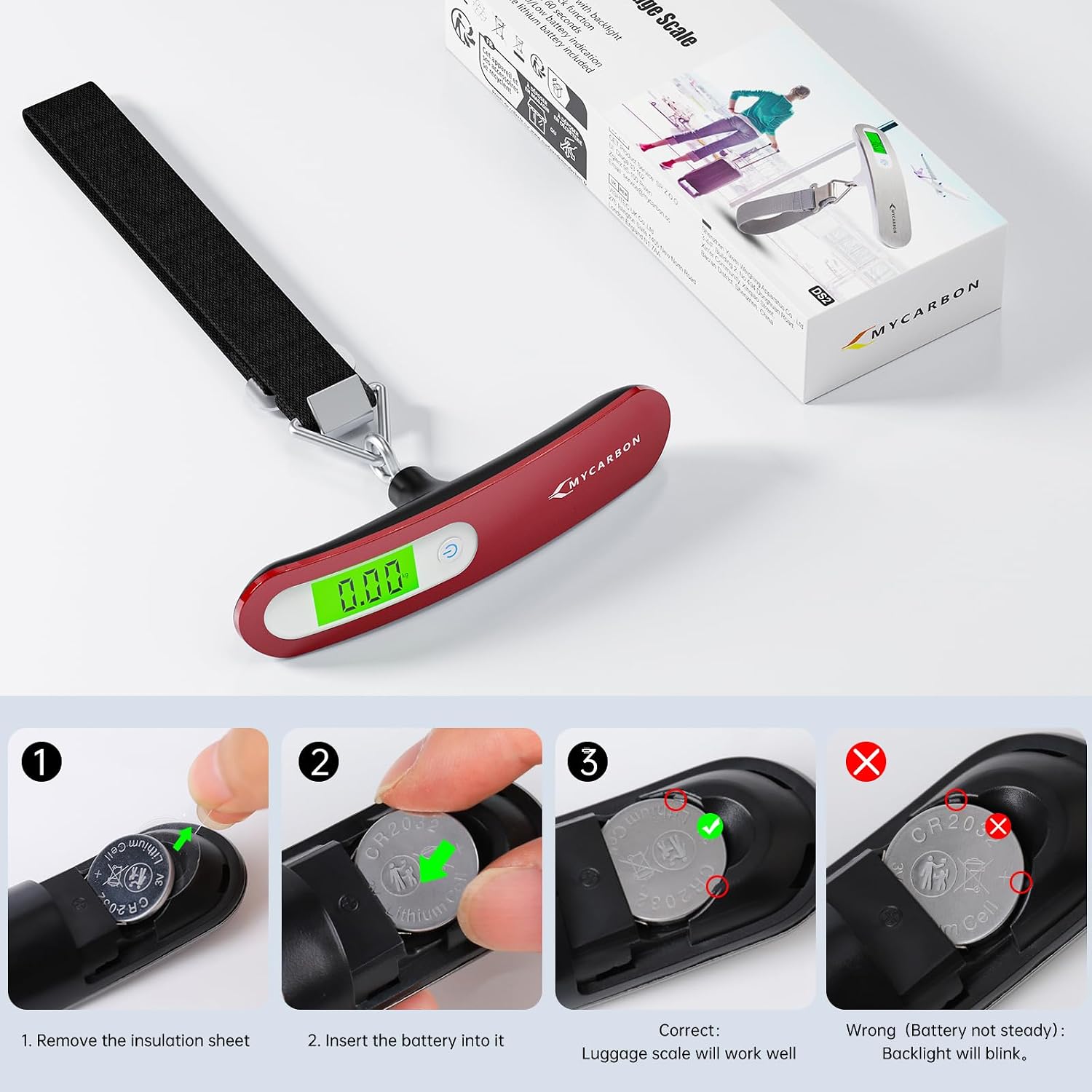 Thumbnail 5 de Digital luggage scale 50kg capacity