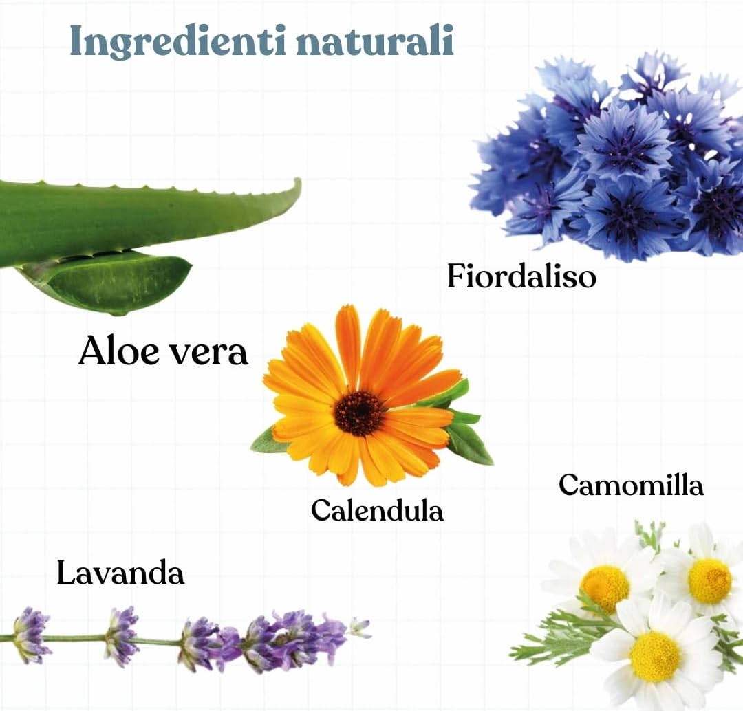 Detalle de Bau Pulizia Orecchie Cane Delicata con Aloe Vera, Camomilla e Calendula – Detergente per Orecchie