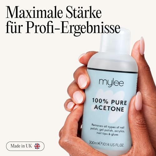 Detalle de Mylee 100% Reines Aceton – UV Nagellackentferner (300 ml)