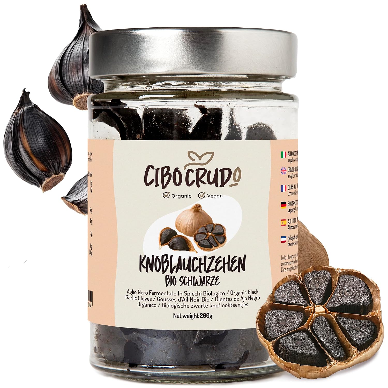 Detalle 2 de Schwarzer Knoblauch Paste Bio – 200g