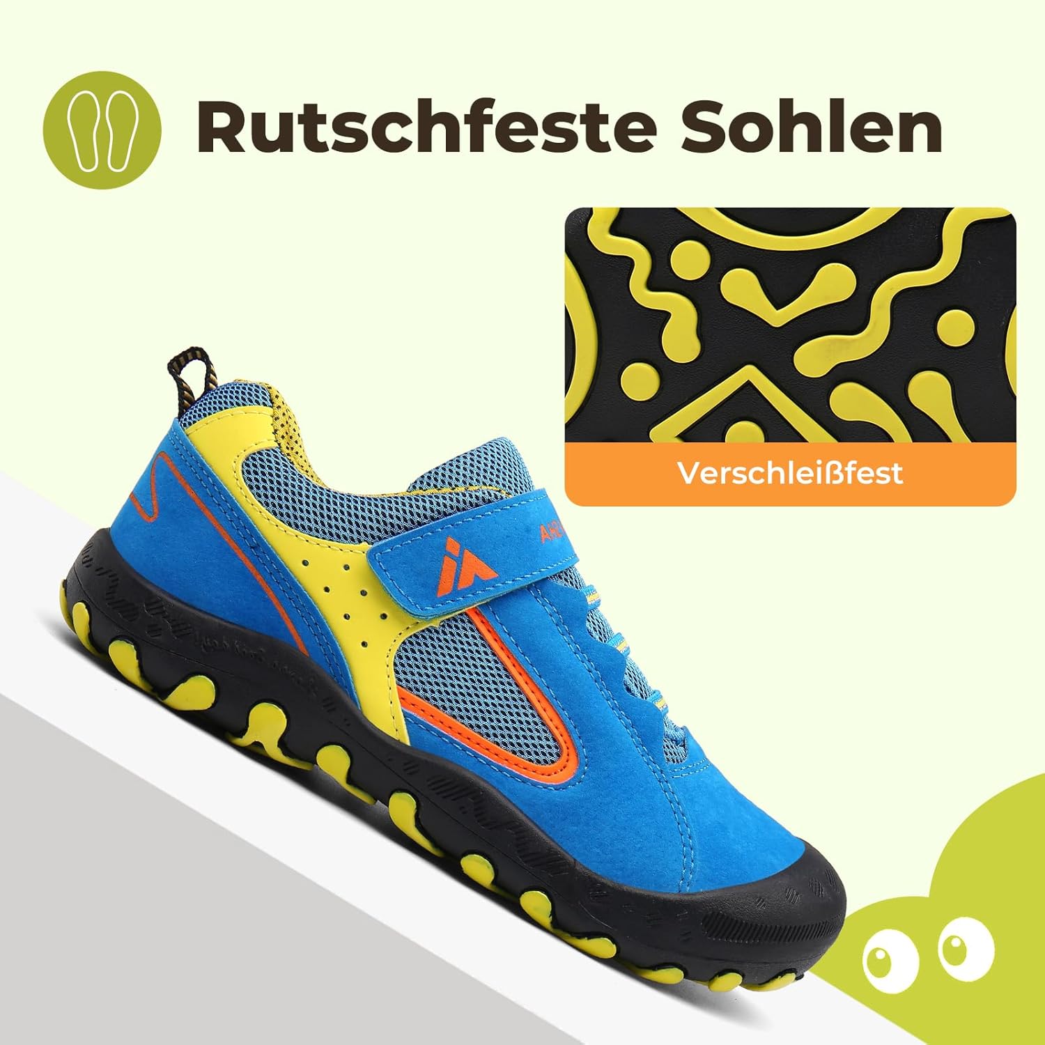 Detalle de Mishansha Unisex-Kinder Turnschuhe – Trekkingschuhe, Wanderschuhe und Outdoor-Sportschuhe (Größen 24–38)