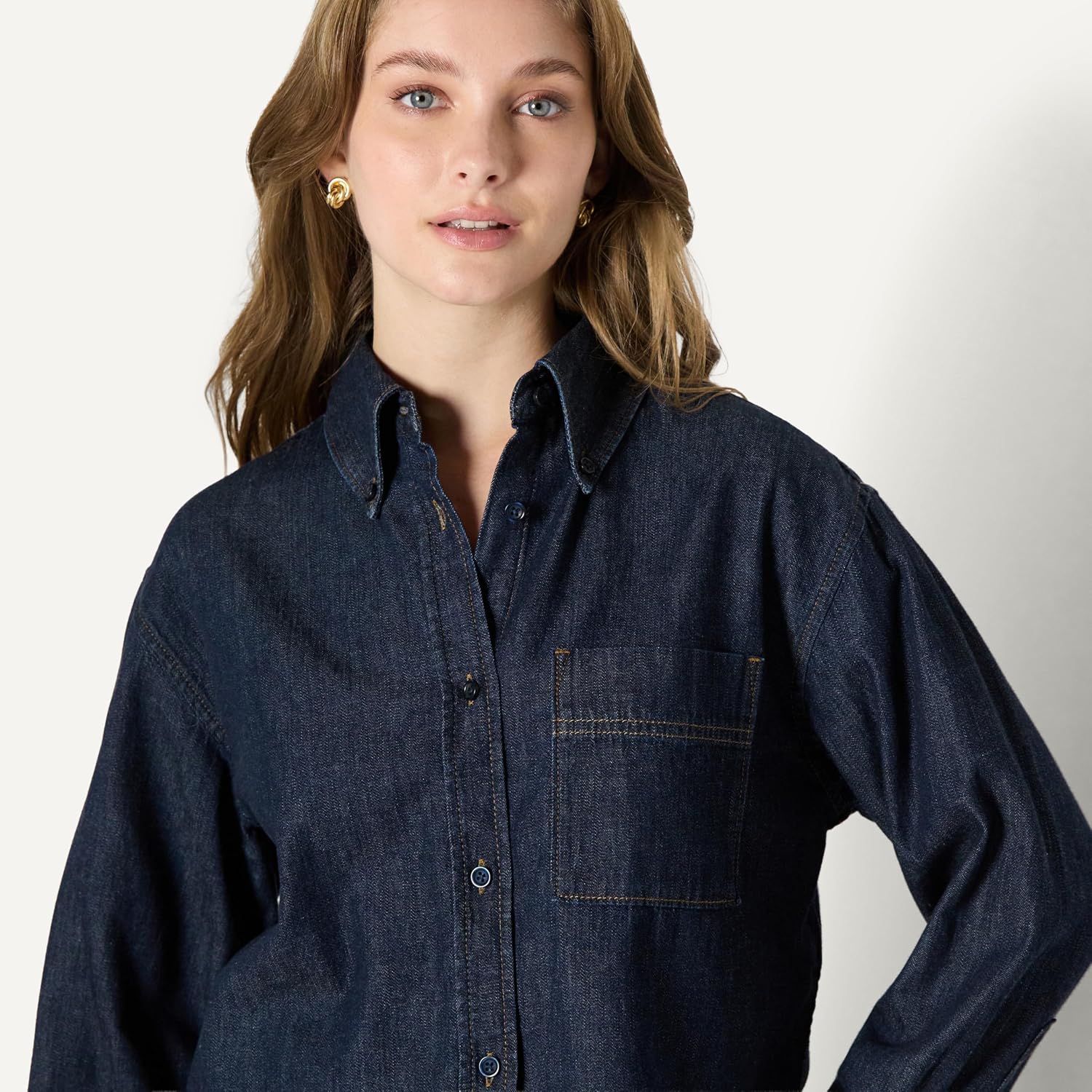 Detalle de Amazon Essentials Jeanshemd 51,4 cm