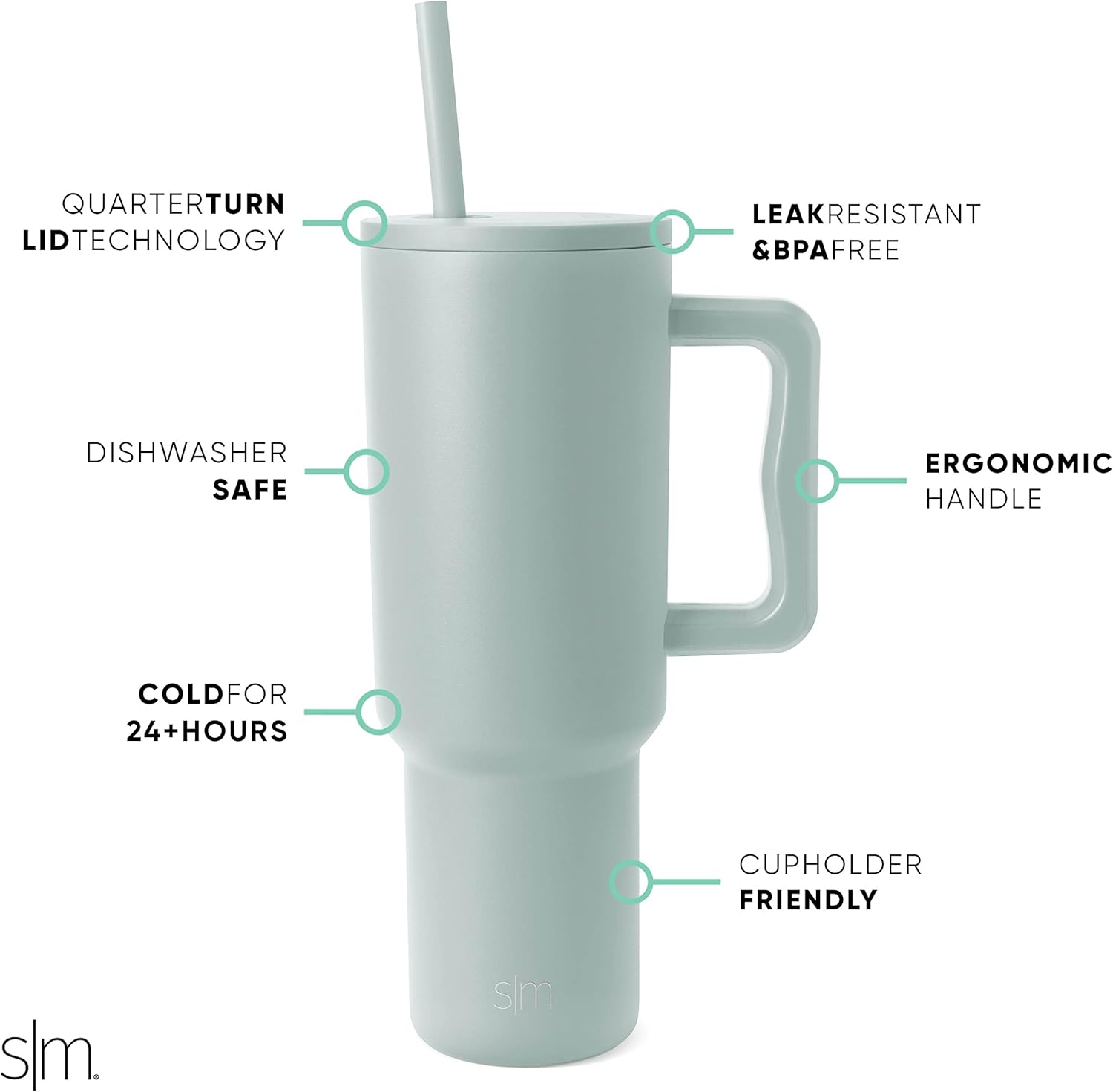 Detalle 2 de Simple Modern Trek Vaso Térmico 1180ml 🌊
