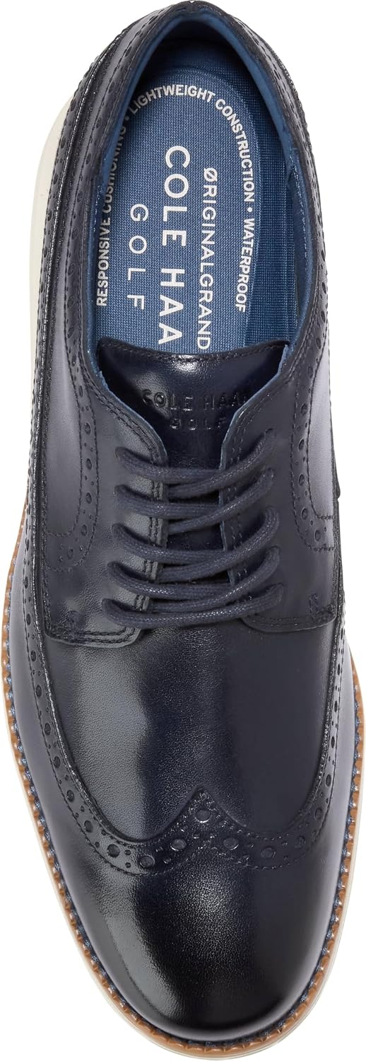 Detalle de Cole Haan Mens Original Grand Wingtip Oxford Golf 👞