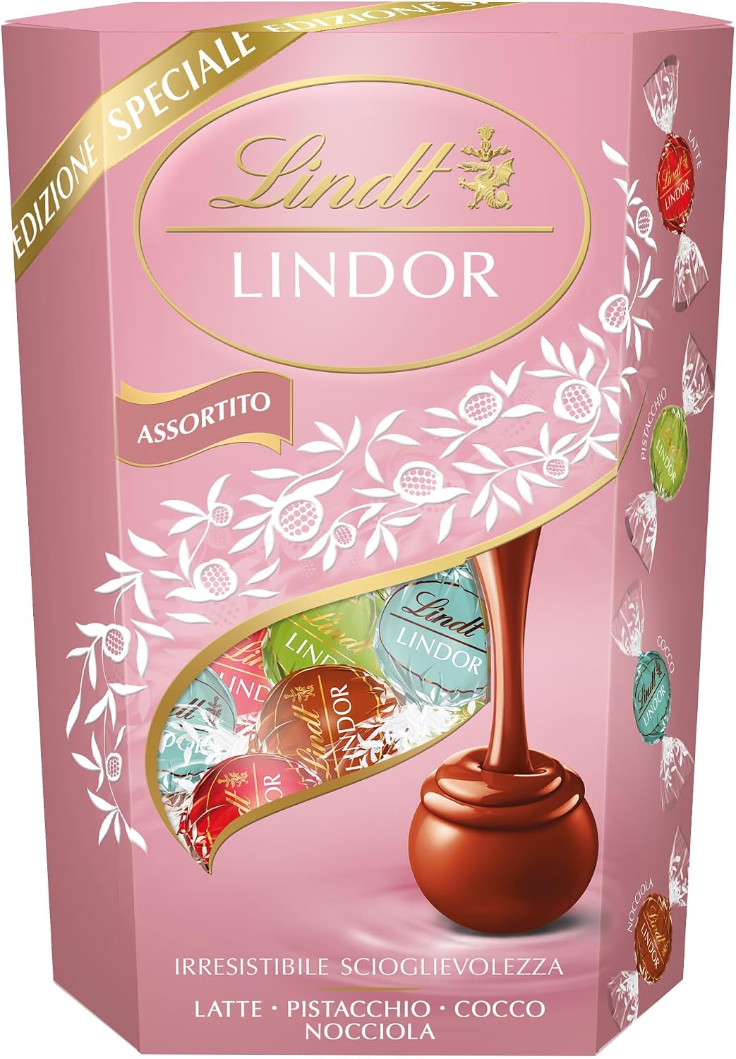 Detalle de Lindt LINDOR Praline di cioccolato 200 g – Edizione Limitata, gusti assortiti