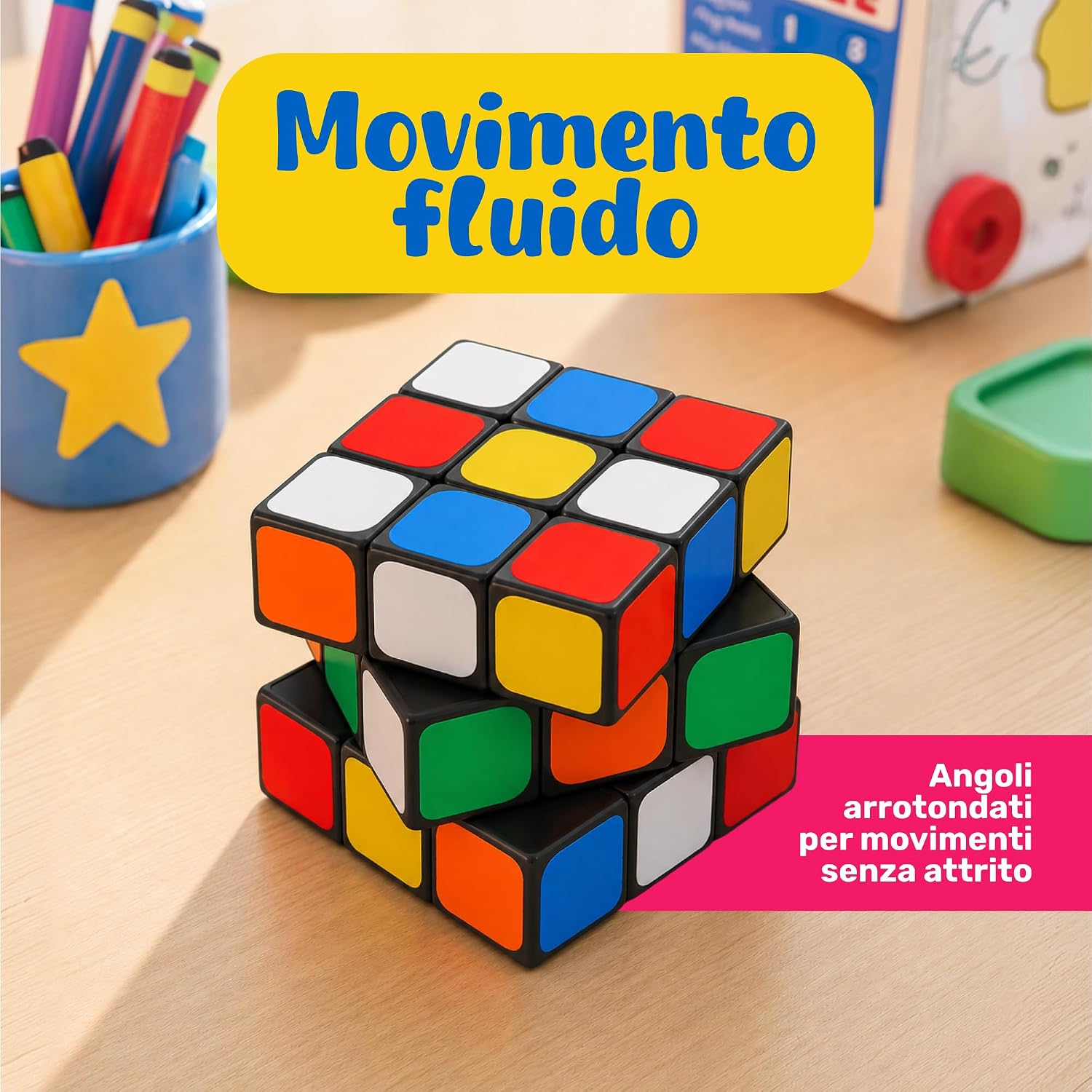 Thumbnail 2 de CUBIDI Speed Cube 3x3 stickerless