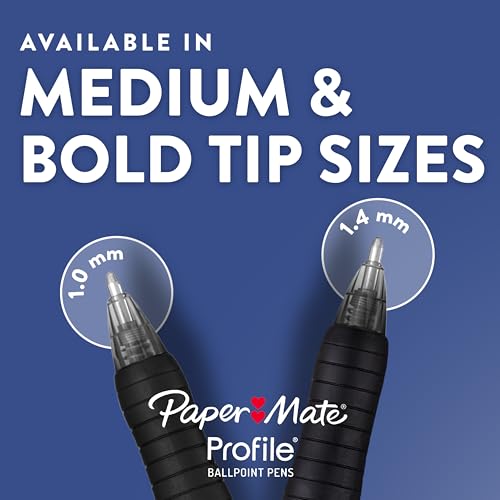 Thumbnail 7 de Paper Mate Profile Retractable Bold Point Pens (1.4mm) – Assorted Colors, 12 Count
