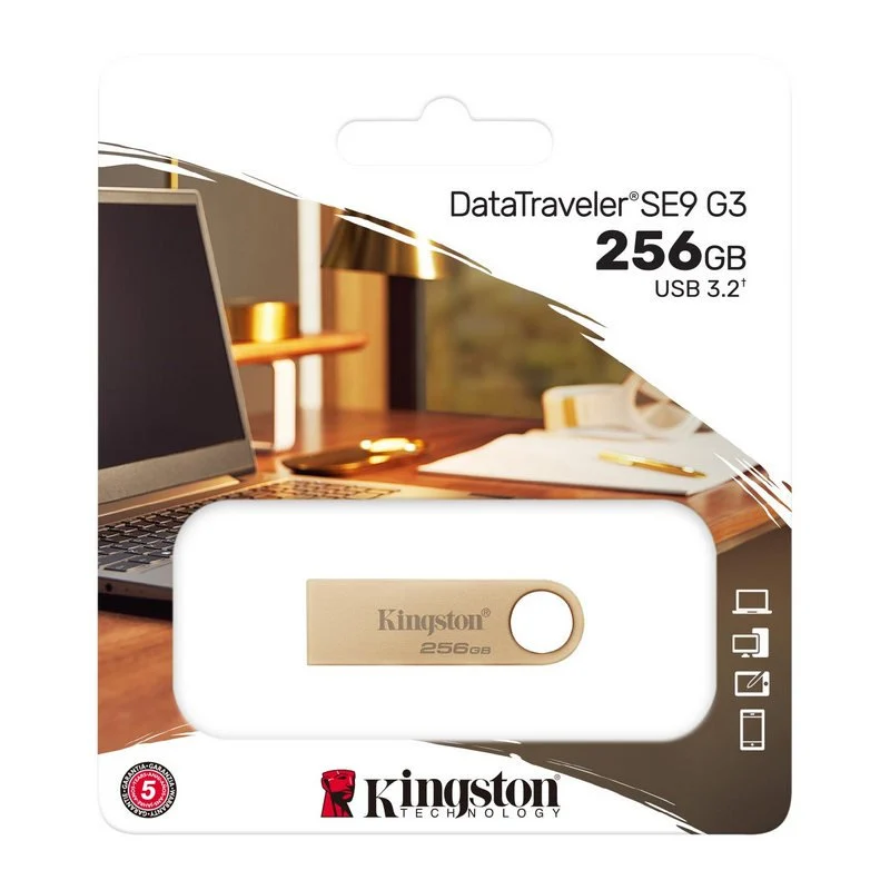 Thumbnail 1 de Kingston DataTraveler SE9 G3 256GB USB 3.2 Gen 1 Tipo A: diseño elegante y rendimiento fiable