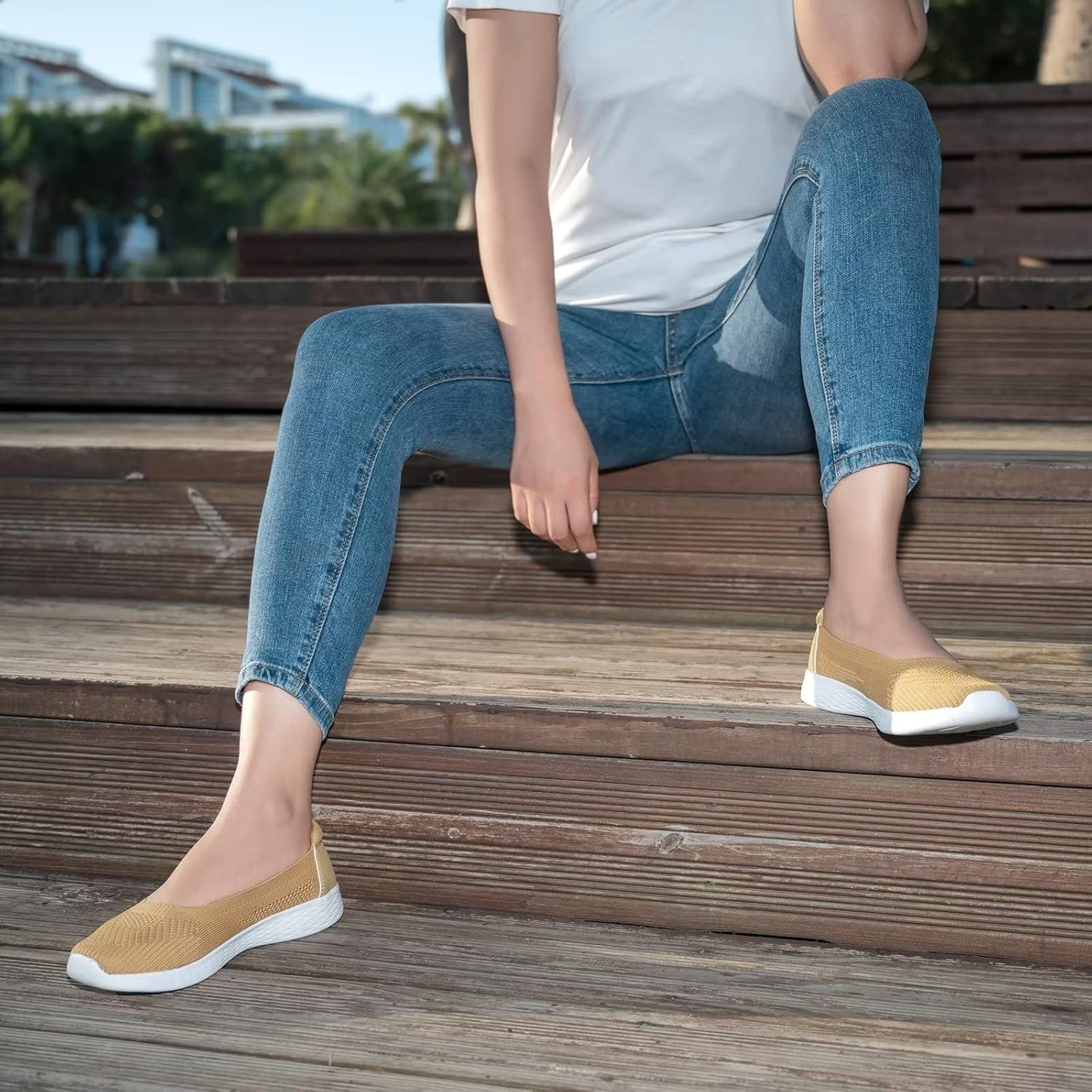 Thumbnail 5 de TIOSEBON Womens Slip On Loafers: Breathable, Low-Top Comfort for Everyday Use
