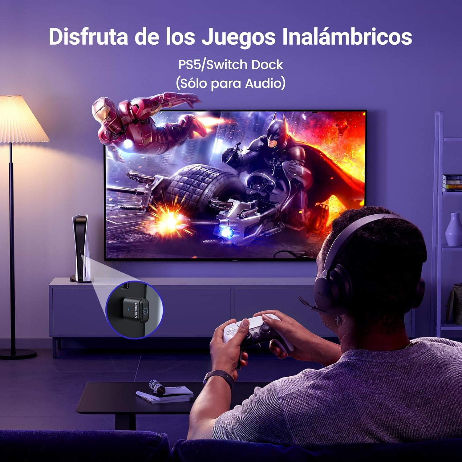 Thumbnail 3 de UGREEN USB C Transmisor Bluetooth 5.3 para Juegos