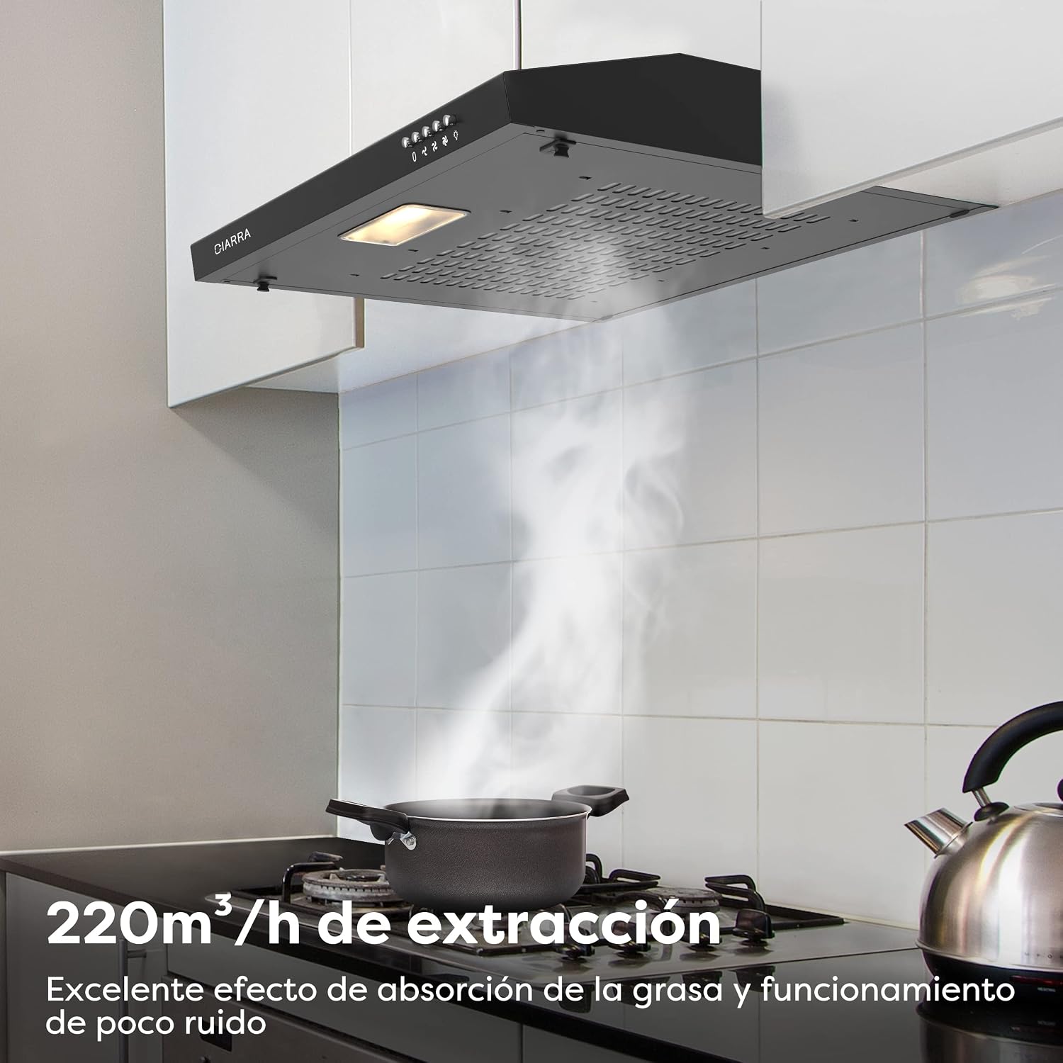 Detalle 2 de CIARRA CBCB6903 Campana Extractora 60 cm con Filtro de Carbón