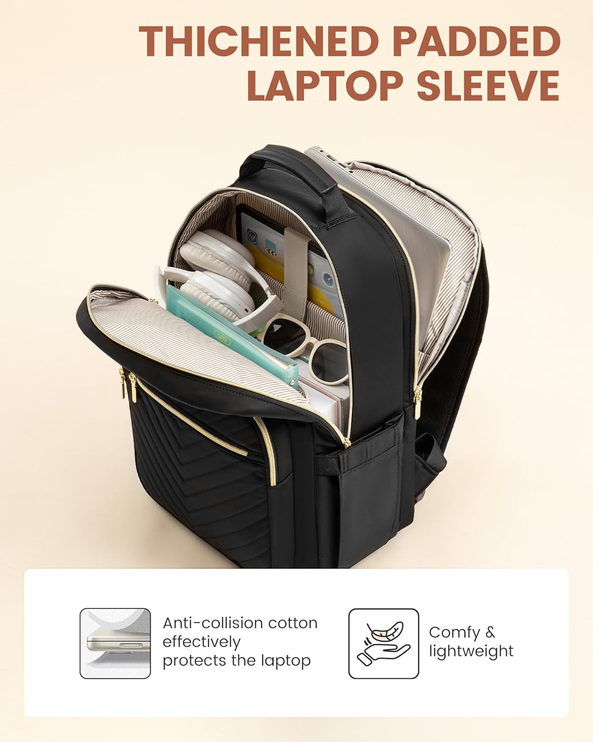 Detalle 2 de LOVEVOOK Laptop Backpack 15.6 inch