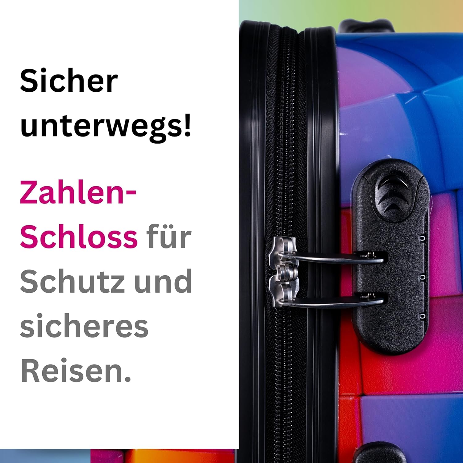 Thumbnail 6 de NOWI Hartschalenkoffer XL Groß – 100L Volumen, 158 cm Gurtmaß, 8 Rollen, 360° drehbar