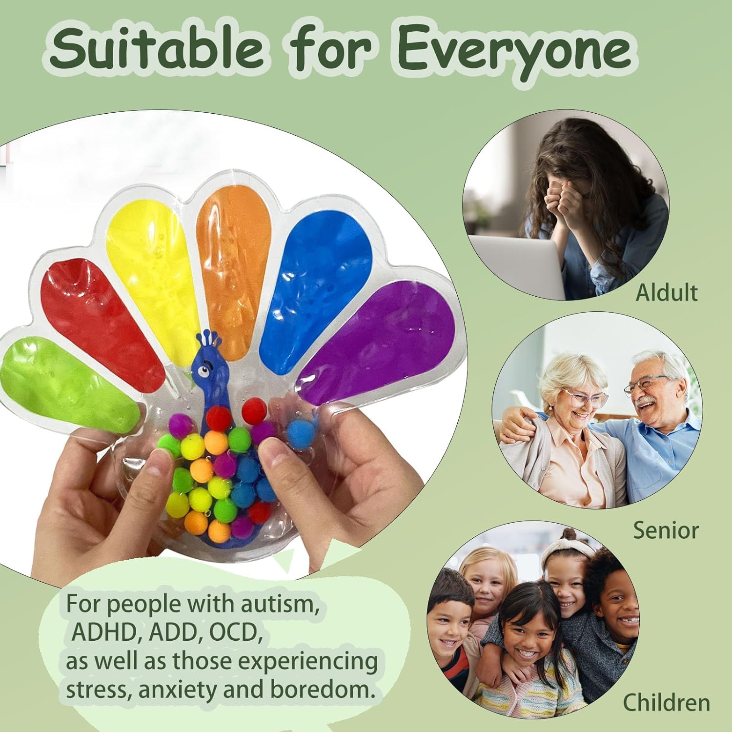 Thumbnail 3 de GYsomer Color Sorting Sensory Toy: Fine Motor Skills & Color Recognition for Toddlers and Beyond