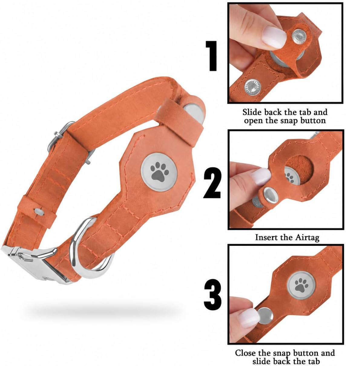 Detalle 2 de BUDKAS Leather Dog Collar XL