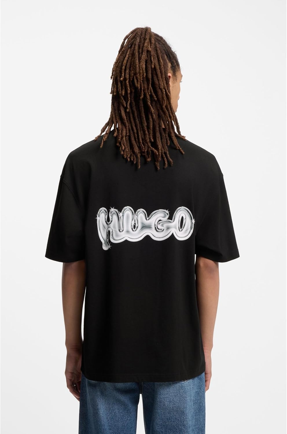 Detalle 2 de HUGO Herren Nyrotee T-Shirt aus 100 % Baumwolle