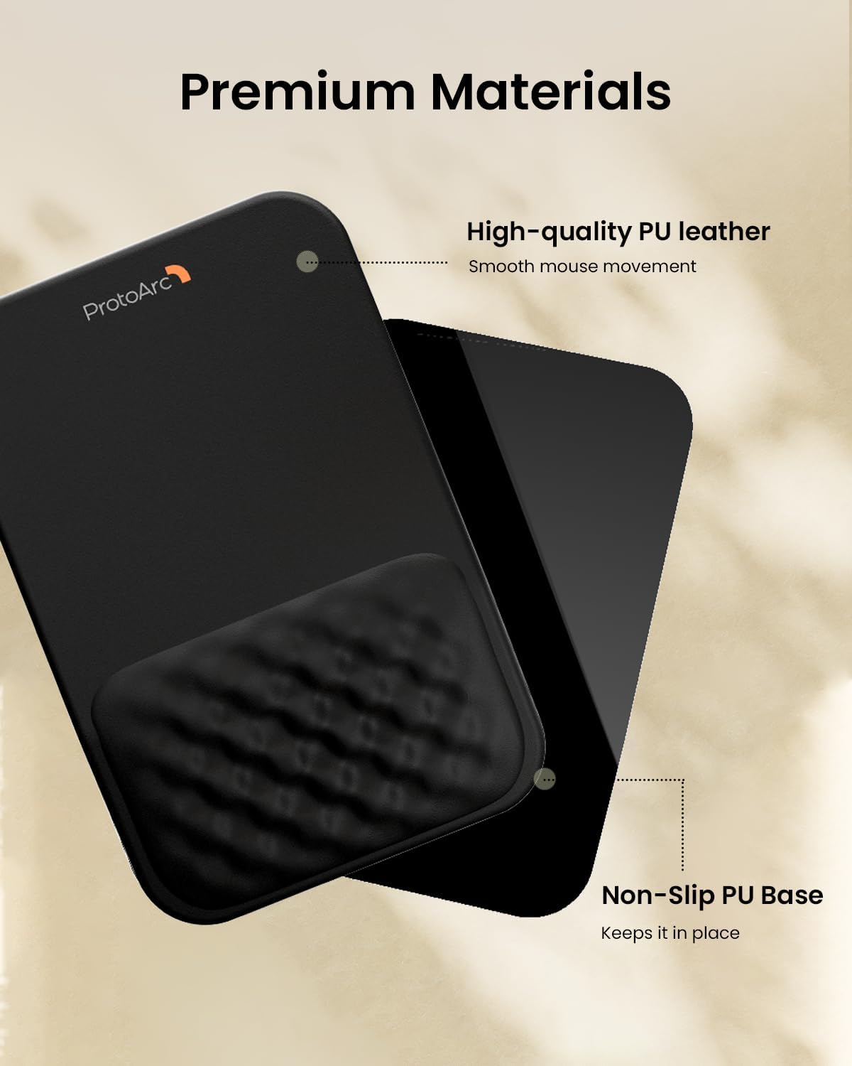 Thumbnail 3 de ProtoArc MP50 wrist support mouse pad 30×20×4 cm 📱