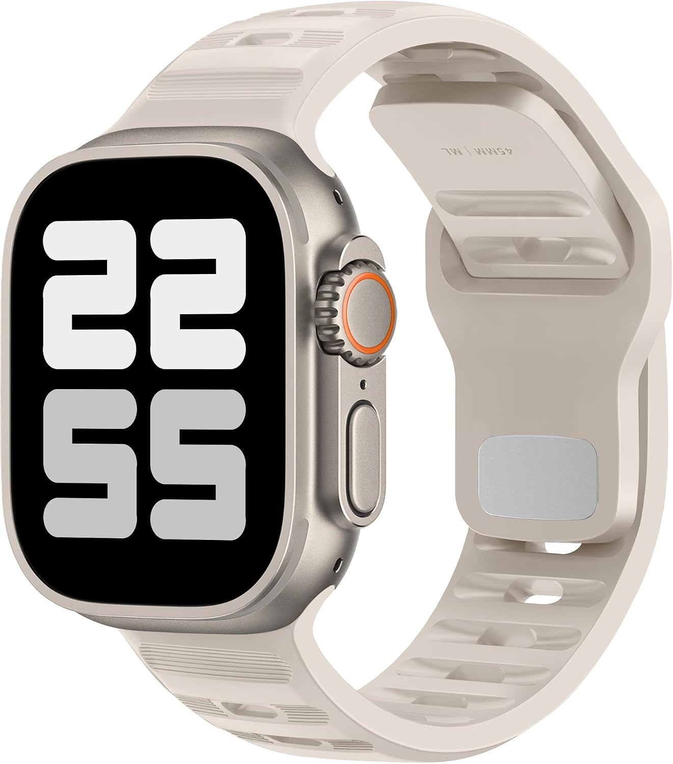 Detalle de ELETTRONEO UC1 Silicone Apple Watch Band for 38–49mm Series and SE models