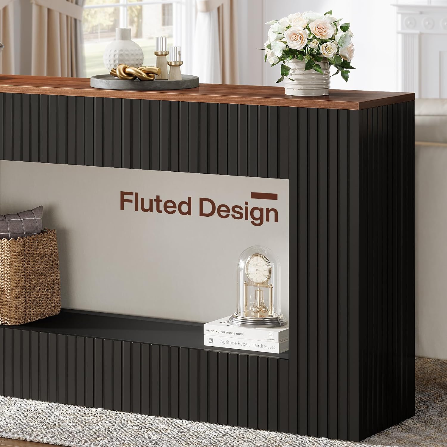 Thumbnail 6 de Tribesigns J0313 Modern Console Table, 55-Inch, Two-Tier Storage
