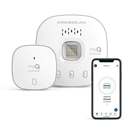 Detalle de CHAMBERLAIN Smart Garage Control: Wireless Hub with 4x Range, myQ App Access, and Bluetooth Setup