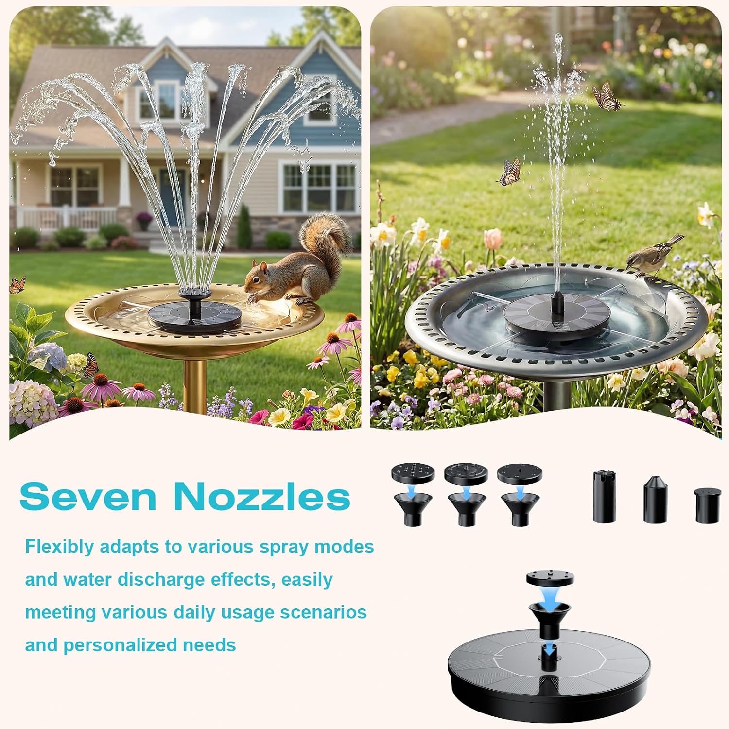 Detalle 2 de AMZtime Solar Water Fountain Pump