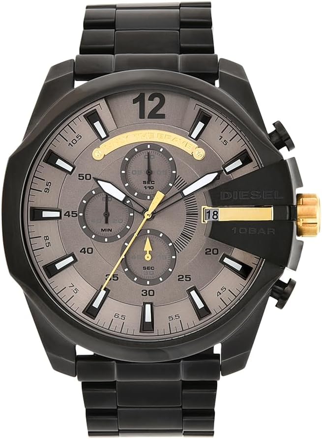Thumbnail 5 de Diesel Mega Chief Montre Homme – 51 mm, acier inoxydable et cadran bleu