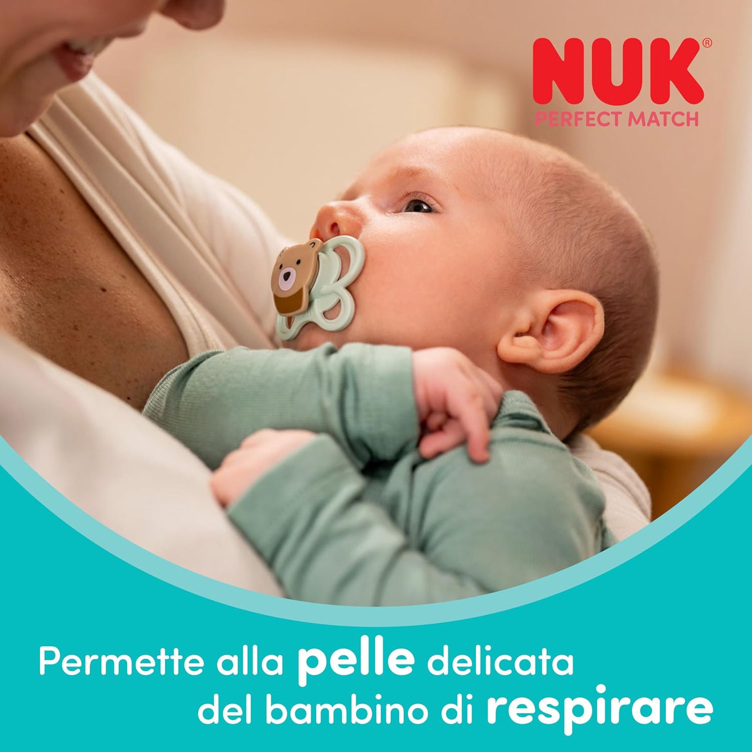 Thumbnail 1 de NUK Perfect Match Air Day & Night Succhietto 0-6 Mesi – 4 pezzi con confezione microonde