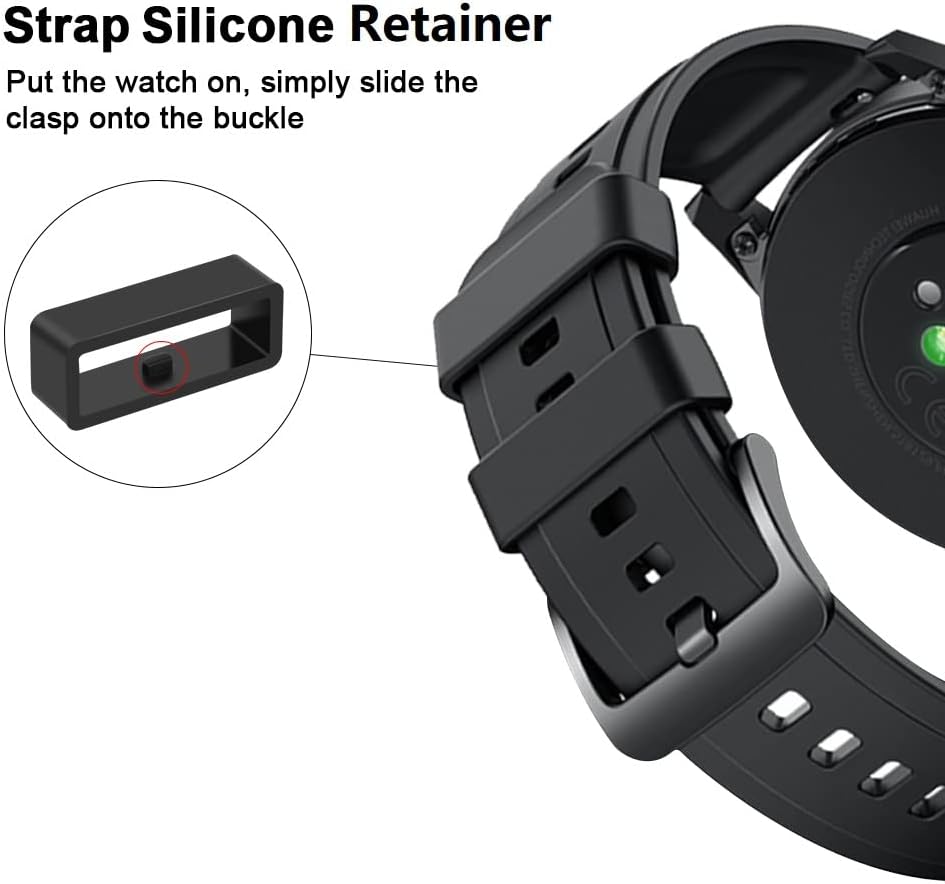 Detalle 2 de Vicloon Silikon Uhrenarmband Schlaufe 20 mm