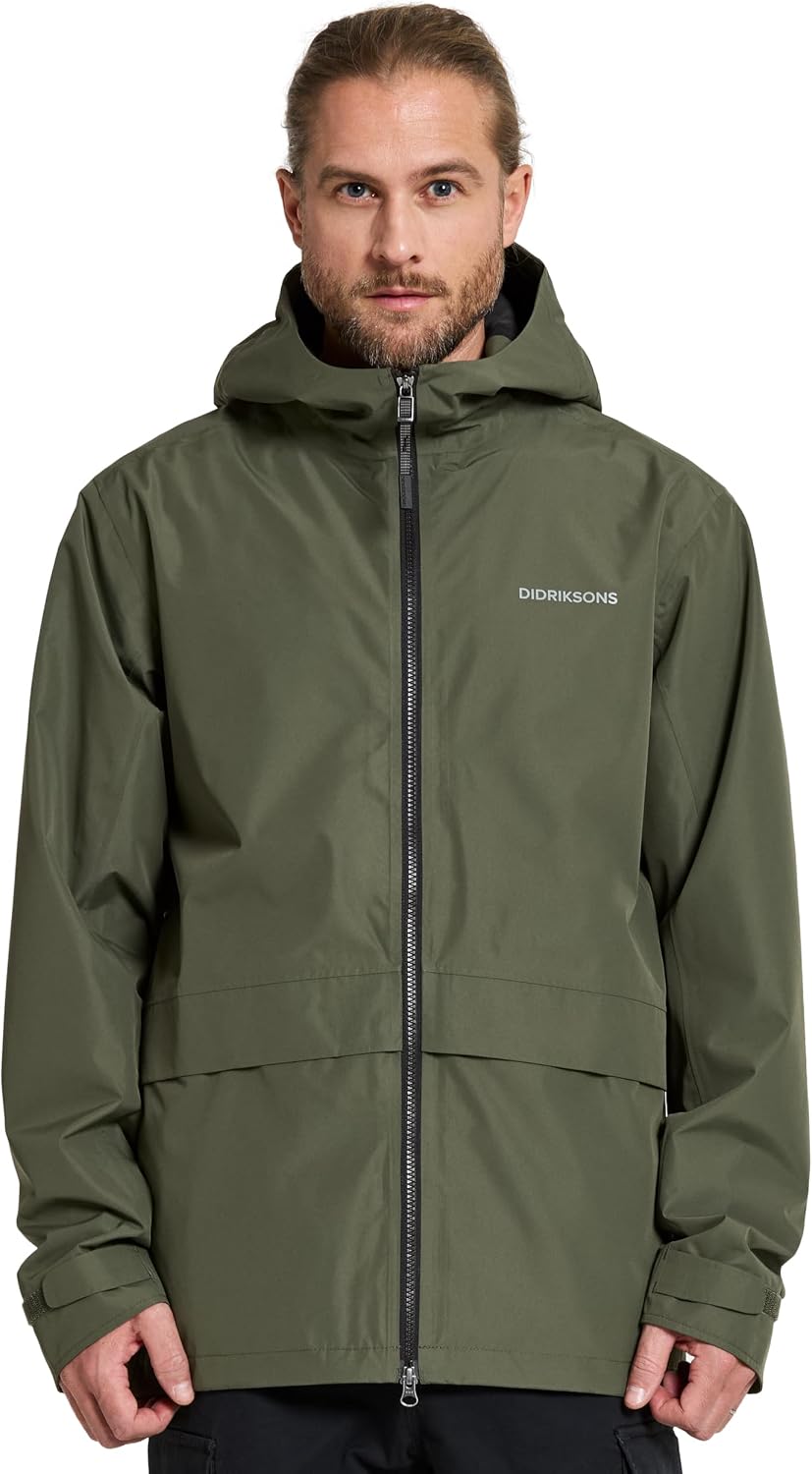 Detalle de Didriksons Nordic Men's Jacket: Waterproof, Windproof Rain Wardrobe Essential