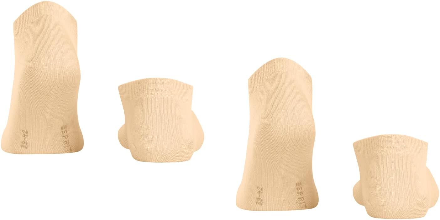 Detalle de ESPRIT homme Basic Uni 2-Pack — Chaussettes basses en coton biologique, respirantes et renforcées