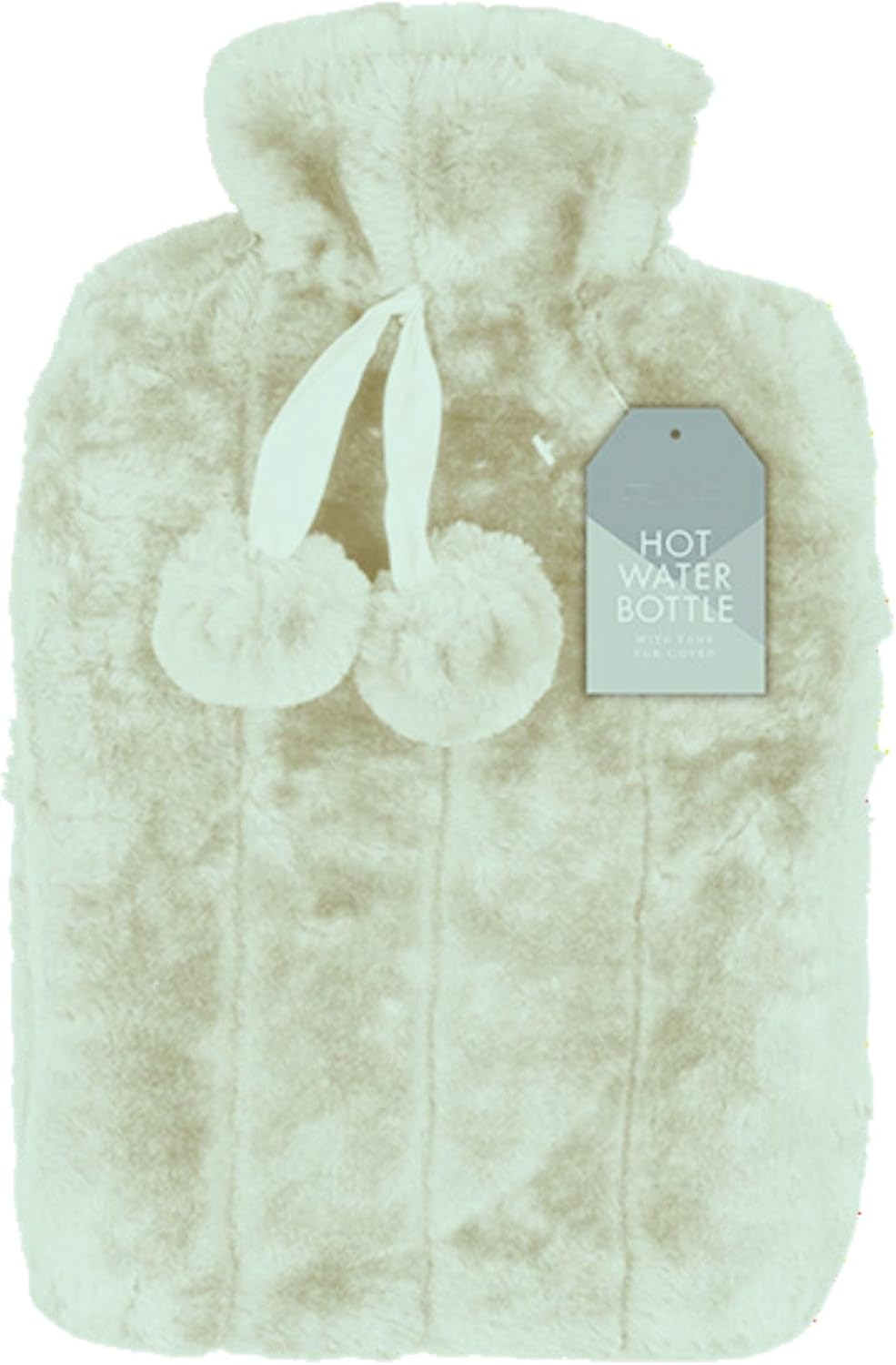 AKEDE Luxury Hot Water Bottle 1L with Faux Fur Cover