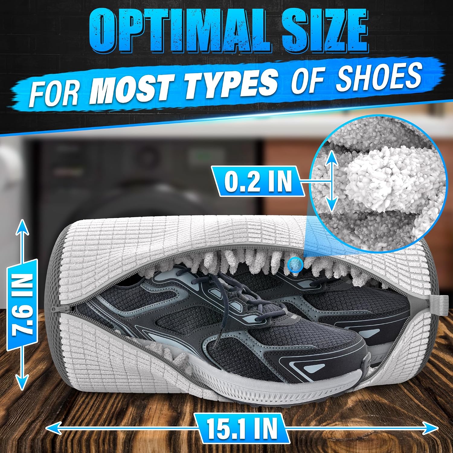 Detalle 2 de XXL Shoe Washing Machine Bags