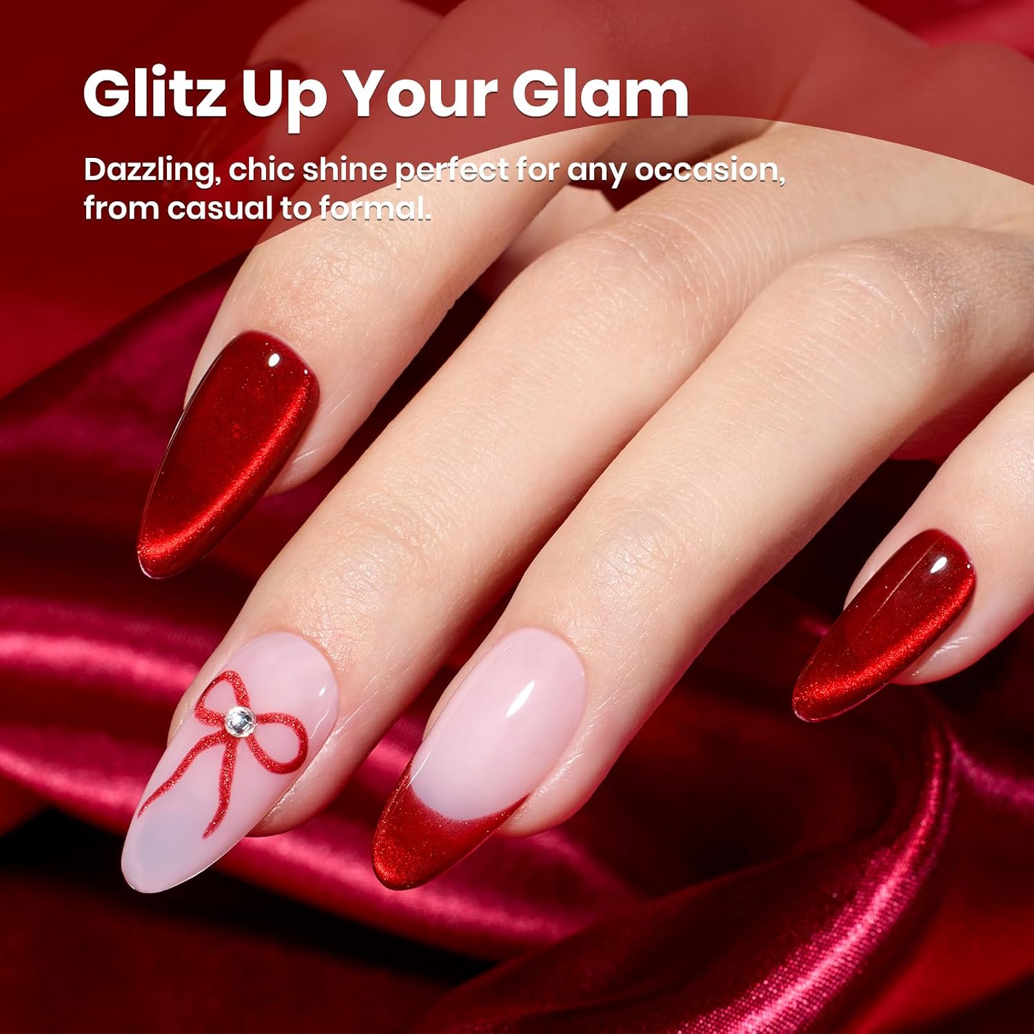 Thumbnail 4 de beetles Ruby Red 15ML Gel Polish ๐