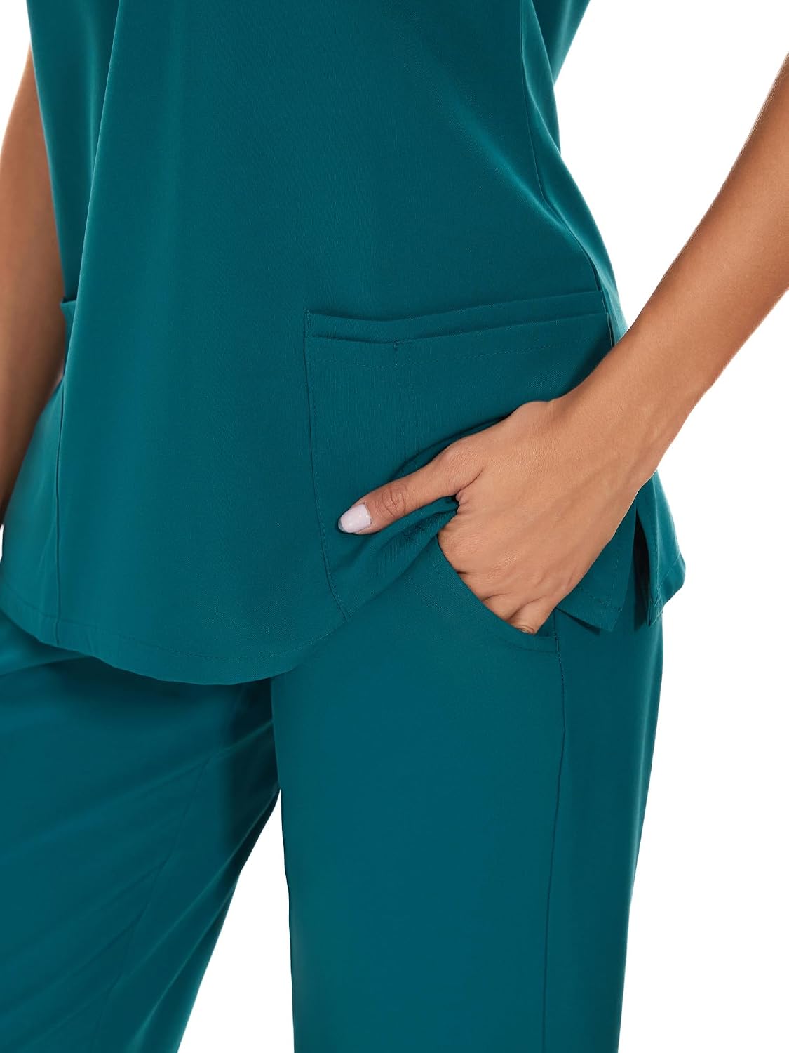 Detalle 1 de COZYFIT Women's Scrub Set, V-Neck