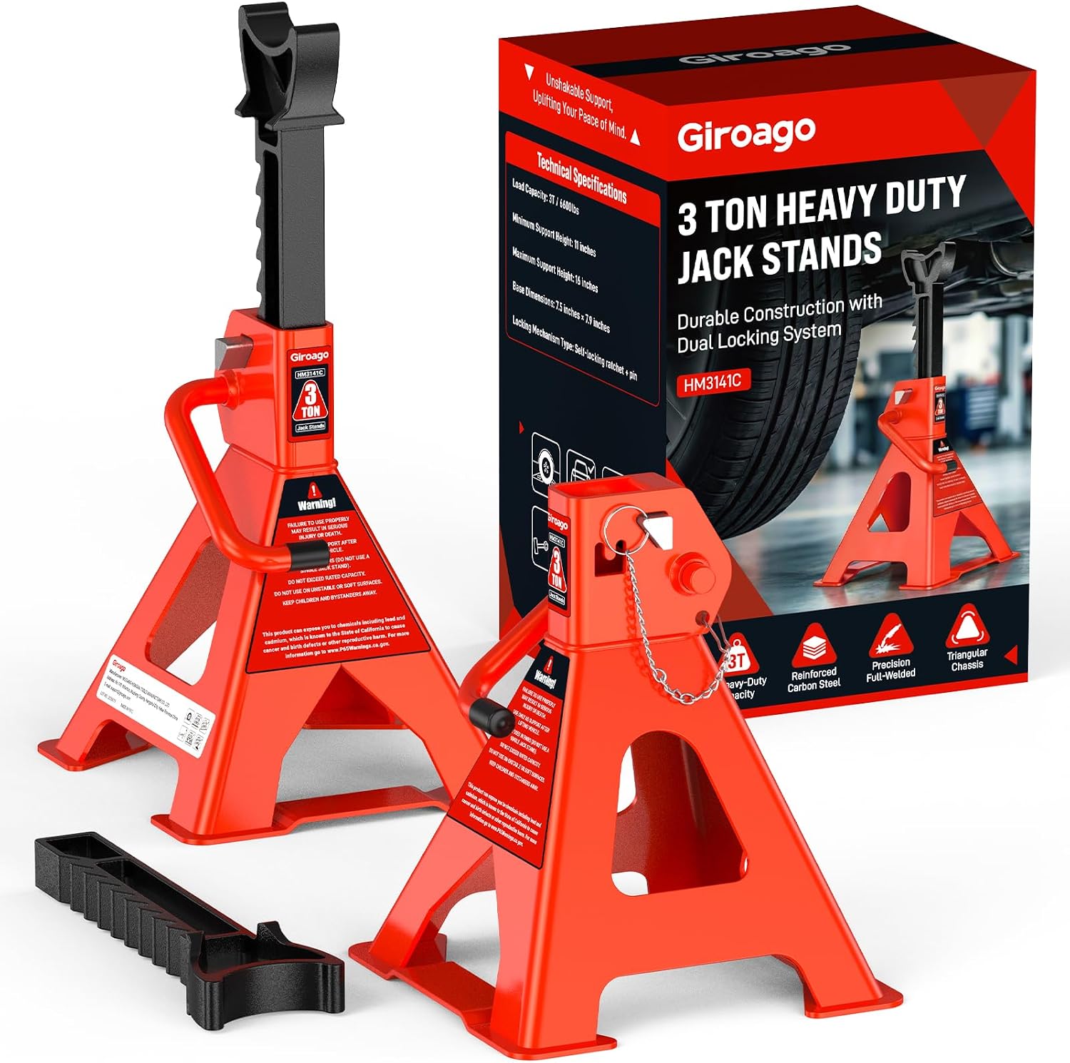Detalle de Giroago Jack Stands 3-Ton