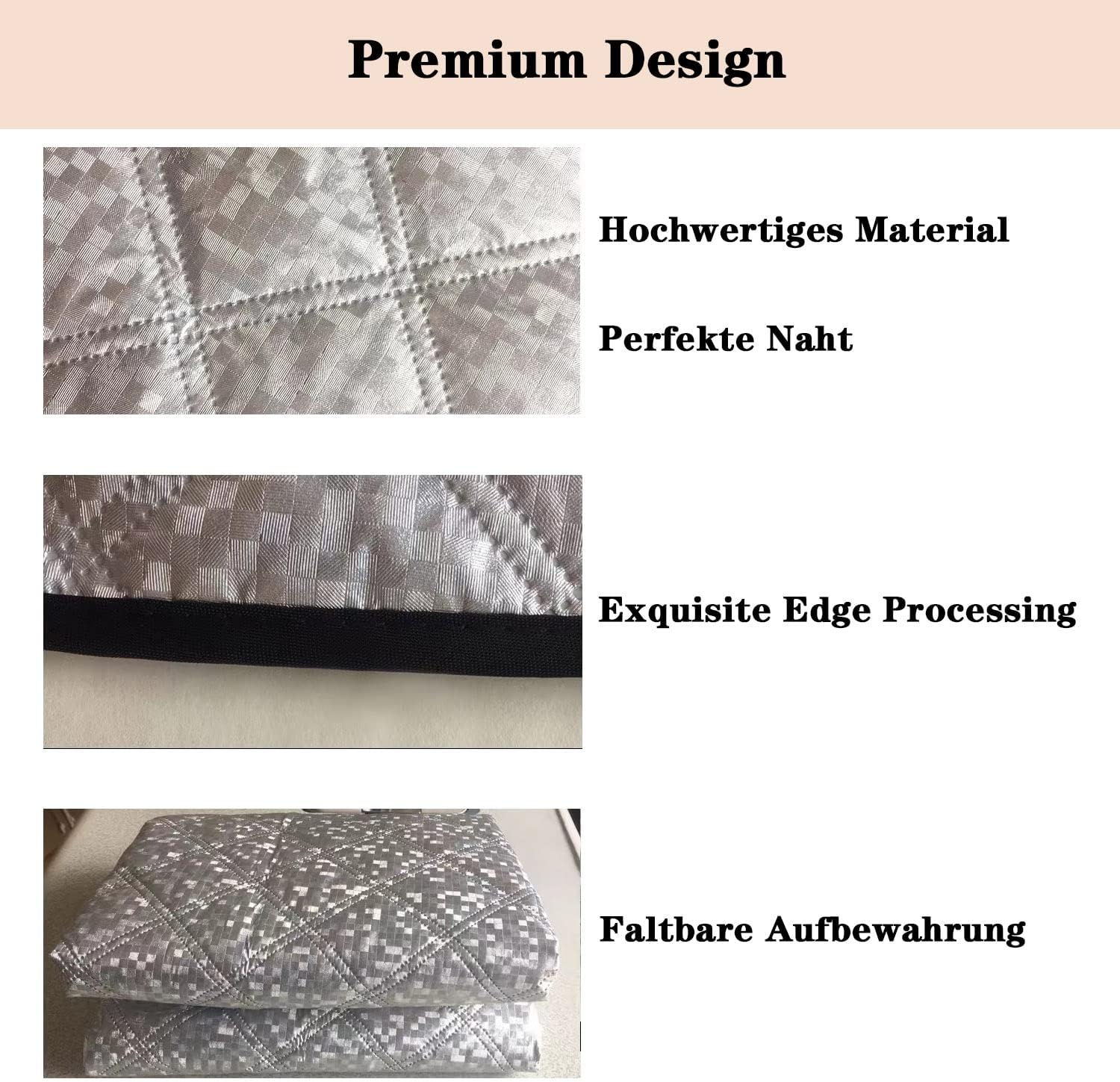 Thumbnail 6 de KEELYY Frontscheibenabdeckung (150 x 100 cm) – 4-lagiger Frost- und Sonnenschutz fürs Auto
