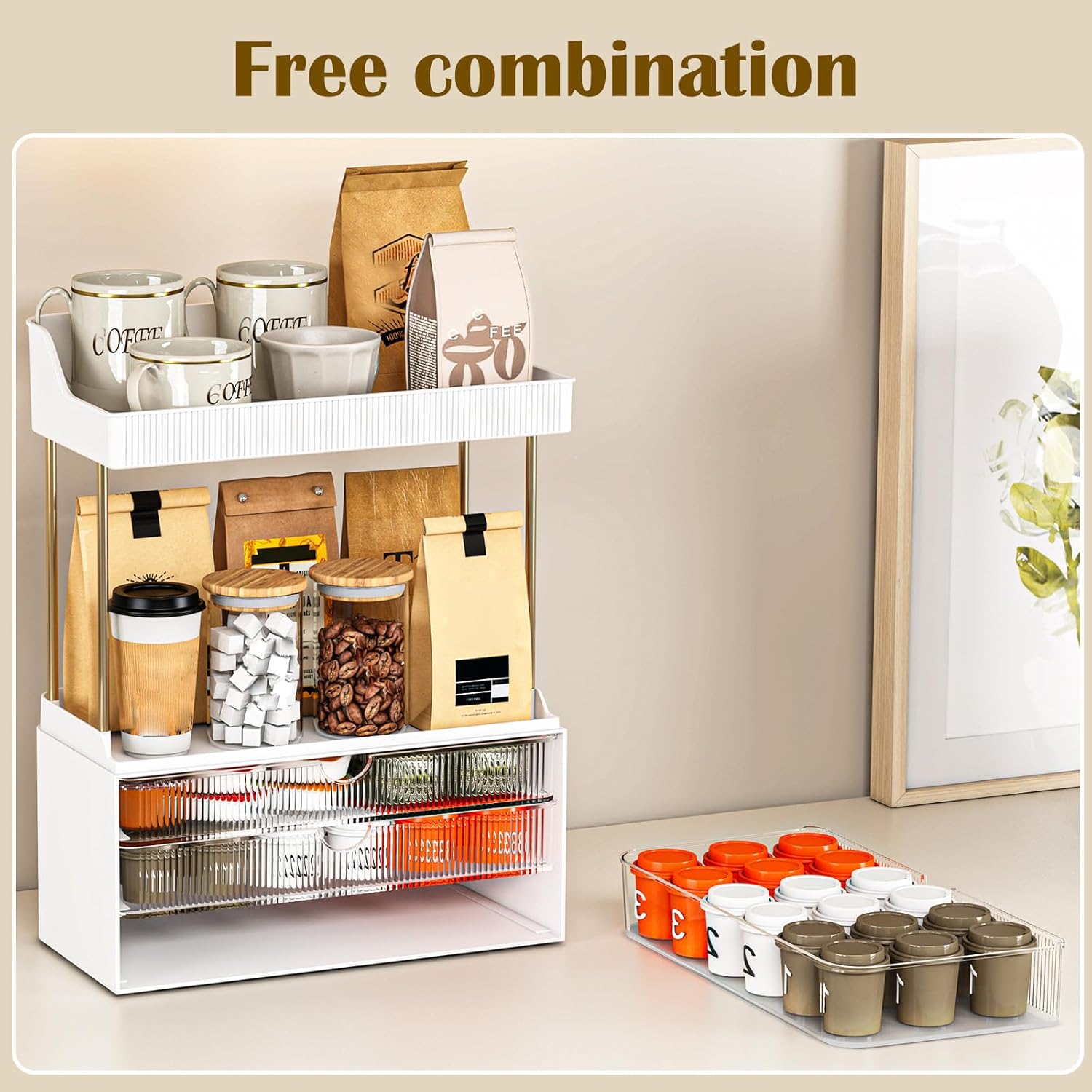 Detalle 2 de caktraie 5-Tier Makeup Organizer